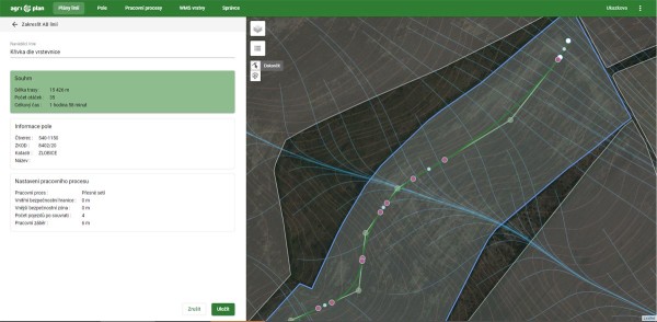 Tvorba a&nbsp;editace navigačn&iacute; křivky