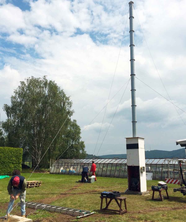 Obr. 1: Stavba sací pasti v Dobřichovicích Obr. 1: Stavba sací pasti v Dobřichovicích