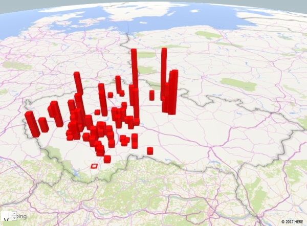 mapa napaden&iacute; hl&iacute;zenkou obecnou